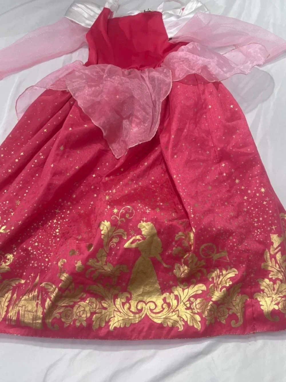 Disney Store Aurora Sleeping Beauty Princess Ball Gown Dress Size 5/6